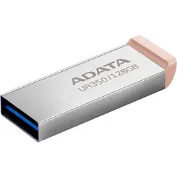USB флеш накопичувач ADATA 128GB UR350 Silver/Beige USB 3.2 (UR350-128G-RSR/BG) - мініатюра 2