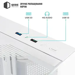 Корпус QUBE AQUARIUM ARGB WHITE (AQUARIUM_GWNU3) - мініатюра 12