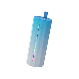 Акустична система XO F71 Hidden Carrying Handle Cylinder LED Dazzle Speaker Синя