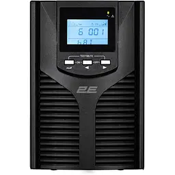 ДБЖ безперервної дії (Online) 2E OD2000, 2000VA/1800W, LCD, USB, USB, 2xSchuko (2E-OD2000) - мініатюра 2