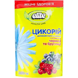 Цикорій Elite Health Line з екстрактами чорниці та брусниці розчинний порошкоподібний 100 г (555214)