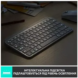 Клавіатура MX Keys Mini For Mac Wireless Illuminated Pale Grey Logitech teh0022911 - мініатюра 8