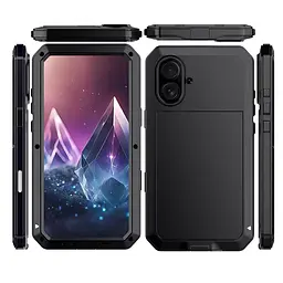 Протиударний чохол Primo Doom Armor для смартфона Apple iPhone 16 Black - мініатюра 4