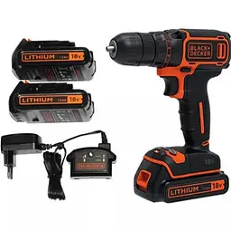 Акумуляторний дриль-шурупокрут Black+Decker з АКБ та ЗП BDCDC18B - мініатюра 2