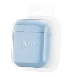 Чохол Silicone Case 2,5mm with microfiber for AirPods 1/2 Lilac Purple - мініатюра 2