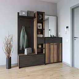 Передпокій Moreli FKO-0002 1690x1880x380 мм Дуб Кверкус/Венге Темний