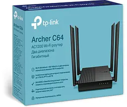 Маршрутизатор бездротовий - роутер TP-LINK Archer C64 - мініатюра 4