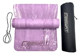 Килимок для йоги та фітнеса EasyFit PER Premium Mat 8 мм + Чохол фіолетовий - мініатюра 2