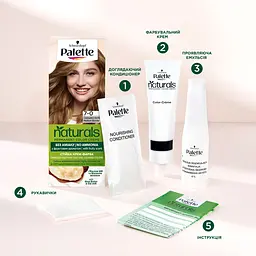 Стійка крем-фарба для волосся Schwarzkopf Palette Naturals, без аміаку, 5-0 Світло-каштановий, 110 мл - мініатюра 7