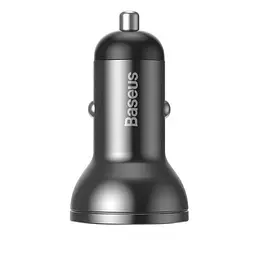 Автокомпонент зарядний і кабель 3-в-1 Baseus Digital Display 24 W 2 usb TZCCBX-0G - мініатюра 7
