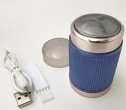 Акумуляторна міні бритва епілятор дорожня USB електробритва бездротова роторна 5W BLAWLESS Portable Shaver HX-305 - мініатюра 4