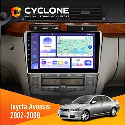 Штатна магнітола Toyota Avensis 2002-2008 Cyclone C9-011 4x64, DSP Cyclone (НФ-00007149)
