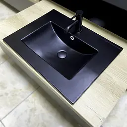 Умивальник VBI Ferrara 60 black matt врізний VBI-018042, Чорний матовий - мініатюра 4