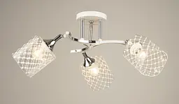 Люстра стельова Sirius B N4513/3 WT+CH з поворотнім механізмом