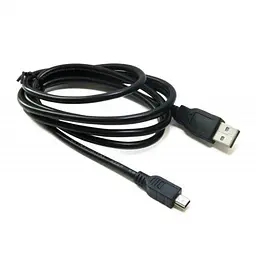Кабель USB 2.0 AM - miniUSB (5P), 1.5 м, чорний, Extradigital (KBU1628)