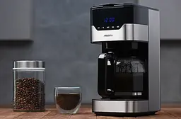 Кавоварка Ardesto крапельна 1.5 л сріблясто-чорна (FCM-D3100) - мініатюра 6
