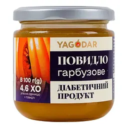 Повидло Гарбузове з сорбітом Діабетичний продукт Yagodar с/б 210 г - мініатюра 2