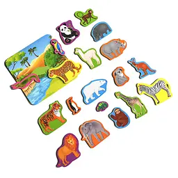 Набір магнітів з дошкою Zoo Vladi Toys RK2090-02 (5903858960340) shop (5903858960340) - мініатюра 2