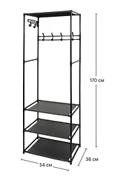 Вішалка для одягу с полицями FABRIKA STORE - мініатюра 4