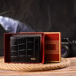 Чоловічий шкіряний гаманець Canpellini 11,5х9,8х1 см acs0025037 - мініатюра 9