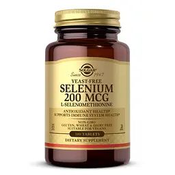 Вітаміни та мінерали Solgar Selenium 200 mcg Yeast-Free, 100 таблеток