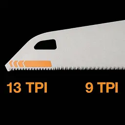 Ручна пилка Fiskars PowerTooth 500 мм, 9 TPI 1062919 - мініатюра 4