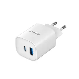 Зарядний пристрій HAVIT UC30 PRO GaN 30W USB-A+USB-C White HAVIT (28682-000) - мініатюра 5