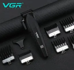 Професійна стрижкова машинка VGR V-640C керамічне лезо 2500 mAh 9000 об/хв додаткове регулювання висоти зрізу - мініатюра 5