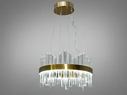 Люстра стельова LED Diasha 836/400BR, 90W, бронза, сучасний стиль для спальні та вітальні