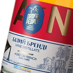 Виний дистилят Дрофа&Люди Білий Бренді Aged on French Oak Chips 42% 0.5 л - мініатюра 6