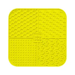 Килимок для злизування Waudog Silicone 190х190х10 мм жовтий - мініатюра 3