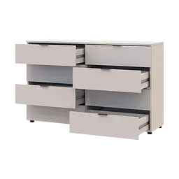 Комод Doros Рон 8 Кашемір 8 Шухлядок 130х38х81 (41516171) - мініатюра 4