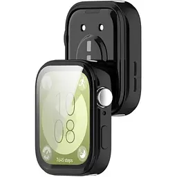 Чохол-накладка DK Huawei Watch Fit 3 Silicone Face Case (black) - мініатюра 2