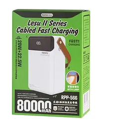 Зовнішній акумулятор Remax RPP-566 Lesu II 80000mAh білий - мініатюра 2