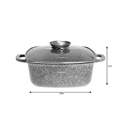 Каструля з мармуровим покриттям Klausberg KB-7532 28 см 6.5л - мініатюра 2
