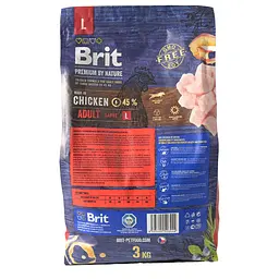 Сухий корм для собак великих порід Brit Premium Dog Adult L з куркою 3 кг - мініатюра 2