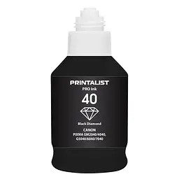 Чорнило PRINTALIST GI-40 для Canon G5040/G6040 190г Black пігментне (PL40BP) - мініатюра 7