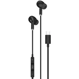 Дротові навушники XO EP23 music earphone Type-C штекер чорні - мініатюра 3