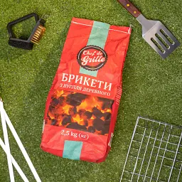 Брикет деревновугільний Chef de Grille 2.5 кг - мініатюра 4