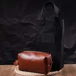 Чоловіча шкіряна косметичка GRANDE PELLE 18.5х10х9 см sum0020992 - мініатюра 8