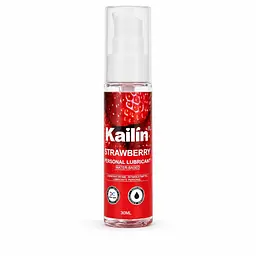 Лубрикант Kailin Strawberry на водній основі, полуничний смак, флакон 30 мл - мініатюра 5