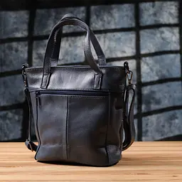 Красива сумка жіноча з натуральної шкіри Vintage 22995 синя - мініатюра 10