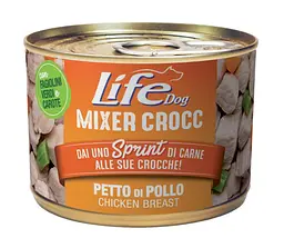 Влажный корм для собак LifeDog Mixer Crocc Petto di Pollo куриная грудка 150 г 423992
