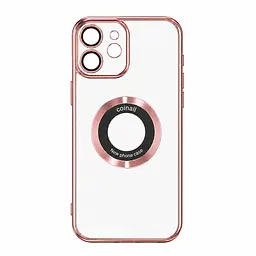 Магнітний чохол XON PhoneCase Magnetic для iPhone 12 (PCMC1112100P 8284) Рожевий/Прозорий