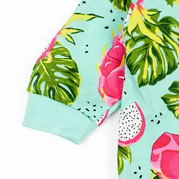 Чоловічок кулірний Tropics Story для дітей зріст 74 см (6 - 9 місяців) Malena Зелений з принтом - мініатюра 3