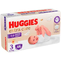 Підгузки-трусики Huggies Extra Care Pants 3 (6-11 кг) 48 шт. - мініатюра 2