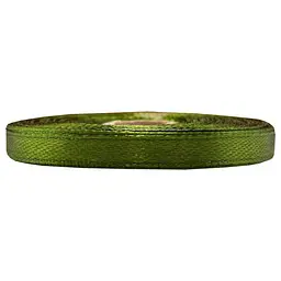 Атласна стрічка для рукоділля, 0,6 см x 23 м, оливковий (AE-361-B-66)