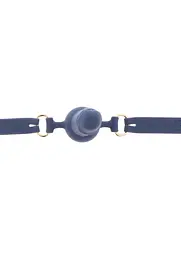 Кляп у вигляді фалоса Silicone Penis Ball Gag Blue SCALA 30-17359-X-BLUE 100290 - мініатюра 3