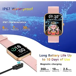 Фітнес-трекер Micflip Smart Watch з 2-дюймовим сенсорним екраном SpO2 - мініатюра 5