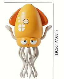 Танцюючий восьминіг Squid Electric Dance музична іграшка для дітей Жовтий - мініатюра 4
